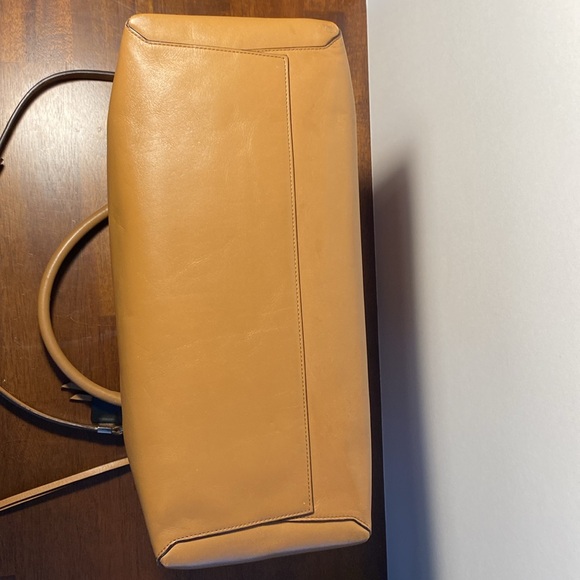 Coach Borough 30348 Tan Camel Leather Satchel Shoulder Bag - Picture 5 of 16